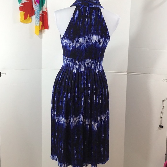 Calvin Klein deep blue halter dress - Picture 5 of 7